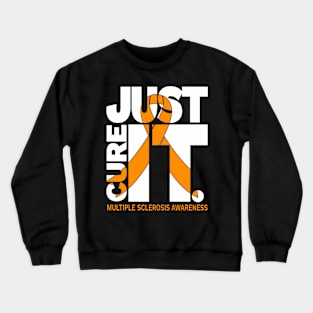 Just Cure Multiple Sclerosiss Ribbon Crewneck Sweatshirt